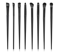 8 Pcs Eye Makeup Brushes Set Eyeshadow Brush Brush Set For Hooded Or Smaller Eyes Professional Eye Brush Smudging Defining Eyeshadow And Eyeliner For Shadow Lip Angled Eyeliner Eyebrows