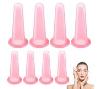 8 PCS Facial Cupping Set for Face, Compact Silicone Facial Cupping Tool, Durable Face Suction Cup, Beautiful and Portable Suitable for Facials Neck and Eye Care