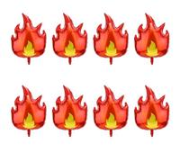 8 Pcs Fire Balloons, Large Flame Balloons Red And Yellow Fire Truck Balloons Firefighter Balloons Fire Fighter Party Decorations for Fire Truck Theme Birthday Party Decoration