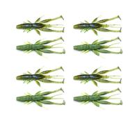 8 PCS Fishing Crawfish Lure Soft Shrimp Baits Lure Artificial Lure Swimbait Soft Lures For Freshwater Saltwater Lightweight Artificial Lure Swimbait Small Size