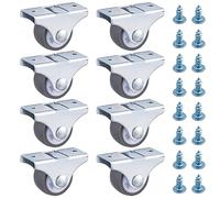 8 PCS Fixed Castors,Small Wheel Castors,Heavy Duty Casters,Silent Caster,for Furniture Appliances Drawer Equipment Fixed Castor Replacement