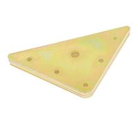 8 PCS Flat Triangle Metal Fixing Plate Brace Corner Brackets