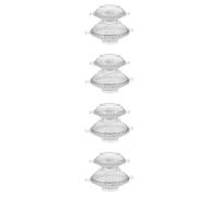 8 Pcs Floating Candle Molds DIY Plastic Round Casting Set for Wax | Smooth Interior, Easy Demoulding, 1 Large and 1 Small Piece, Fondant Use