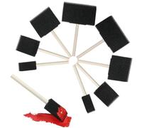 8 Pcs Foam Paint Brushes Set 4 Sizes, 1'' 2'' 3'' 4'' Portable Lightweight Foam Brushes for Painting, Practical Sponge Brush with Wood Handle for Staining, Varnish, DIY Crafting
