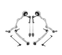 8 PCS Front Suspension Control Arm Kit Compatible With BMW E82 E90 | Part Numbers 31102283575 31102283577; Fits BMW E92 E93 M3