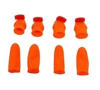 8 Pcs Gardening Silicone Thumb Knife Harvesting Tool,Stainless Steel Separator Finger Plant Fruit Picking Knife Garden Tool(Scimitar)