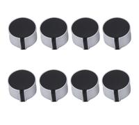 8 PCS Gas Stove Knob,8mm Cooker Control Switch Range Oven Knobs Cooktop Burner Knob for Kitchen Replacement Accessories