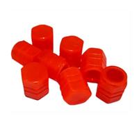 8 Pcs Glow in The Dark Tire Valve Caps, Universal Fluorescent Leak-Proof Dust Car Bike Valve Stem Caps for Tyres, Motorcycle, SUV, Truck(Red)