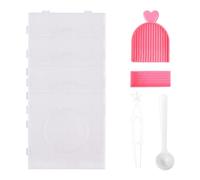 8 PCS Hama Beads Pegboard,5mm Interlocking Plastic Bead Boards For Kids Diy Craft Projects For Diy Crafts With 4Pcs Tools For Use, Durable Square Clear Hama Beads Base Plates For Creative Handmade Art