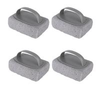8 Pcs Hand-held Pool Pumice Stone for Cleaning with Handle, Pumice Stone for Pool Tile Cleaning, Concrete, Block Swimming Grout, Stove and Spa Tile Removing Stains (4 pcs)