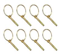 8 PCS Heavy Duty Lynch Spring Pin Assortment Kit,Round Linch Pins for Tractors, Trucks, Lawn Mowers (6mm)