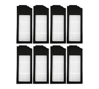 8 Pcs Hepa Filter Robot Vacuum Cleaner Replacement Accessory Parts Compatible with Ecovacs Compatible with Turbo Compatible with Omni Vacuum Cleaner Accessories (Color : Beige)
