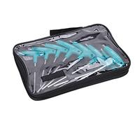 8 Pcs Hexagon Socket Rod T-Handle Hexagonal Wrench Set T15-T30 H4-H6 Vanadium Steel Torx Head Heat-Treated T-Shaped Wrench