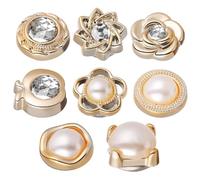 8 Pcs Hijab Magnetic Buttons for Shirts and Veils Abs Metal