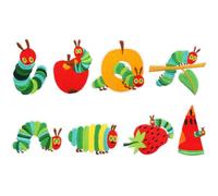 8 PCS Hungry Caterpillar Embroidered Sew on Iron on Patches Applique Accessories