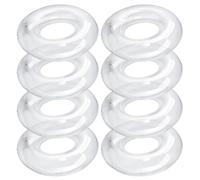 8 Pcs Inflatable Pool Float 28 Inches Clear Swim Tubes Bulk for Adult, Pool Inner Tube for Beach, Swimming Pool Women Men River Lake Summer Vacation Party Decorations