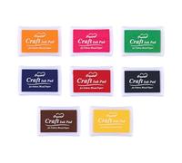 8 Pcs Ink Pads Set,Ink for Stamps,Pad Stamp Stamping Crafting Coloured Washable Paint Inkpad,for Scrapbooking,Card Making,Paper Craft, Fabric, Scrapbook,Canvas,Wedding,Rubber Art,Stamp Card Making