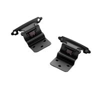 8 Pcs Inset Cabinet Door Hinges Flush Face Mount Cupboard Self-Closing Kitchen Hardware Decobasics 1/2 Overlay