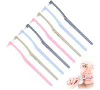 8 Pcs Interspace Toothbrushes,Single Tufted Toothbrushes with Cover,Single Tuft Toothbrush,End-tuft Interdental Toothbrushes,Small Toothbrush for inbetween Teeth for Sensitive Gums Deep Cleaning