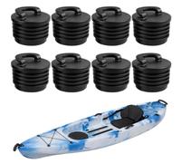 8 Pcs Kayak Scupper Plug Kit, Kayak Accessories, Kayak Scupper Stopper, Inflatable Kayak Accessories, Boat Accessories Scupper Plug Kit for Sit-On-Top Kayaks Canoes Boats