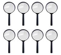 8 Pcs Kids Magnifying Glasses, Portable Mini Magnifying Glasses, Kids Pretend Glasses for Children Science Class Outdoor Observation Party Fun Tool