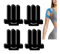 8 Pcs Kinesiology Tape for Shoulder, Precut Sports Physio K Tape Support and Muscle Pain Relief, Original Cotton Waterproof & Breathable, Latex Free Elastic Kinesiology Athletic Tape