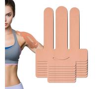 8 Pcs Kinesiology Tape for Shoulder, Precut Sports Physio K Tape Support and Muscle Pain Relief, Original Cotton Waterproof & Breathable, Latex Free Elastic Kinesiology Athletic Tape, Beige
