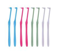 8 PCS kurkip Interspace Toothbrushes Soft Trim Toothbrush Single Tufted Toothbrush Orthodontic Interdental Interspace Brush for Detail Cleaning