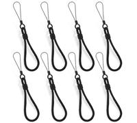 8 PCS Lanyards, Finger Wrist Neck Lanyards Black Wrist Lanyard Keychain Wristlet Short Lanyard Phone Wrist Strap Wrist Strap for Phone Case Id Name Tag Badge Cellphone Camara Keychain USB Flash Drive