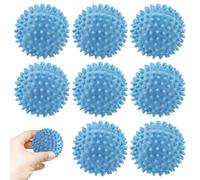 8 Pcs Laundry Balls for Washing Machine, 6cm Blue Tumble Dryer Balls Reusable Energy Saving Silicone Laundry Balls for Speeding Drying and Reducing Creases, Laundry Ball for Home Clothes Cleaning
