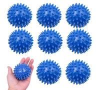 8 Pcs Laundry Balls for Washing Machine, Blue Tumble Dryer Balls Reusable Energy Saving Silicone Laundry Balls for Speeding Drying and Reducing Creases, Laundry Ball for Home Clothes Cleaning
