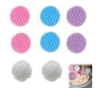 8 Pcs Laundry Balls for Washing Machine, Rubber Tumble Dryer Balls Reusable Energy Saving Silicone Laundry Balls for Speeding Drying and Reducing Creases, Laundry Ball for Home Clothes Cleaning