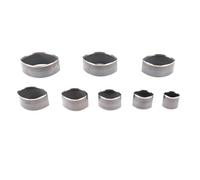 8 Pcs Leather Punch Mold Set, Hollow High Carbon Steel Cutting Die for DIY Craft, Precision Punching Tools with Multiple Sizes for Bag Belt Wallet Making