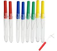 8 PCS LED Needle Threader,Needles Sewing Tools,Needle Threaders,Plastic Thread Threader Tool,Lighted Plastic Wire Loop Needle Threaders,Needle Threaders Hand Sewing,Thread with Lid,Needle Threader