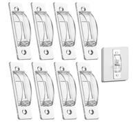 8 Pcs Light Switch Guard Cover Baby Proof Wall Switch Cover Guard Light Switches Blocker for Toggle Lights Switches Protects Your Lights Circuits from Being Accidentally Turned On or Off