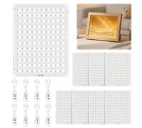 8 Pcs Lithophane LED Backlight Board Kit Compatible with Bambu Lab H2D/H2S/X1/X1C/P1/P1S/A1 3D Printer Light DIY Hardware Model Spare Parts 5V Type-c Powered