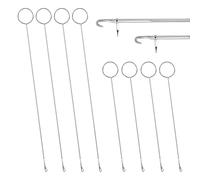 8 PCS Loop Turner, 2 Sizes Loop Turner Sewing Tool with Latch, Flexible Drawstring Threader for Fabric Belts Strips, DIY Sewing Accessories