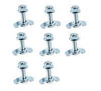 8 PCS M8 x 20 Stainless Steel Screw Fittings for Airline Rail, Silver, Compatible with RVs, Vans, Trucks, Trailers (8)
