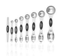 8 PCS Magnetic Double-Ended Measuring Spoon Set, with Scale and Leveler