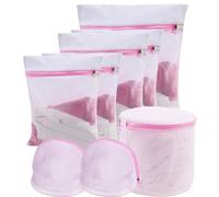 8 PCS Mesh Laundry Bags for Washing Machine, Bra Washing Machine Bag with Zips for Washing Blouse,Hosiery,Underwear Bra