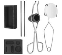 8 Pcs Metal Casting Melting Crucible Kit, Graphite Molds & Stir Rod Set