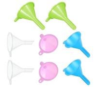 8 Pcs Mini Funnel Tiny Small Funnel Narrow Neck Funnels Perfume Funnels Kit Kitchen Use Filling Bottles for Lab Bottles Essential Oils Spices Sand Art Lotion Water