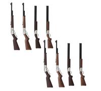 8 Pcs Mini Miniature Rifle Set - Retro Hunting Gun Models for Dollhouse & Garden Décor Miniature Accessories