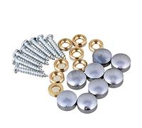 8 Pcs Mirror Screws with Decorative Cap Cover, Sign/Advertising Hardware, Construction (10mm)
