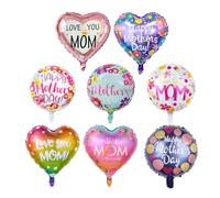 8 Pcs Mothers Day Balloon, Happy Mother's Day Balloons, Mother'S Party Hanging Ballon Decoration Set Topper, Colorful Love You Mom Party Decorations for Happy Mother's Day Birthday Party Supplies