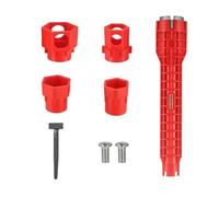 8 Pcs Multi Functional Faucet Wrench 14-in-1, Tap Spanner for Tight Space and Basin Wrench with Sink Tap Spanner Adjustable Plumbing Tool for Kitchen Bathroom Faucet Installation