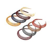 8 Pcs Multicolor Plastic Headbands Teeth Comb Hairbands Skinny DIY Head Band Non Slip Hair Hoop Shark Tooth Hair Band Accessories for Women Girls Long Teeth Multicolor