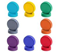 8 Pcs Multicolor Plastic Mason Jar Lids, 70 mm Regular Mouth Lids, Dishwasher Safe, Fits Regular-Mouth & Wide-Mouth Jars