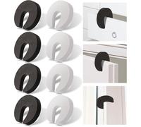 8 Pcs Multifunctional Foam Door Pinch Guard & Stopper, Stylish Finger Protection Device to Prevent Injuries, Slamming Doors, & Keep Children or Pets from Locked Rooms, Home Safety Accessory