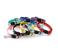 8 Pcs Night Theme Cat Collar Set with Moon & Stars,Quick-Release Breakaway Safety Buckle,Durable Adjustable 19-32cm with Bells,Multicolor Kitten Collar,Cute & Stylish for Cats and Kittens
